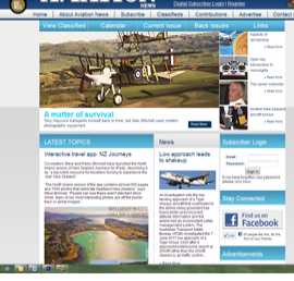 Screenshot of NZ Aviation News